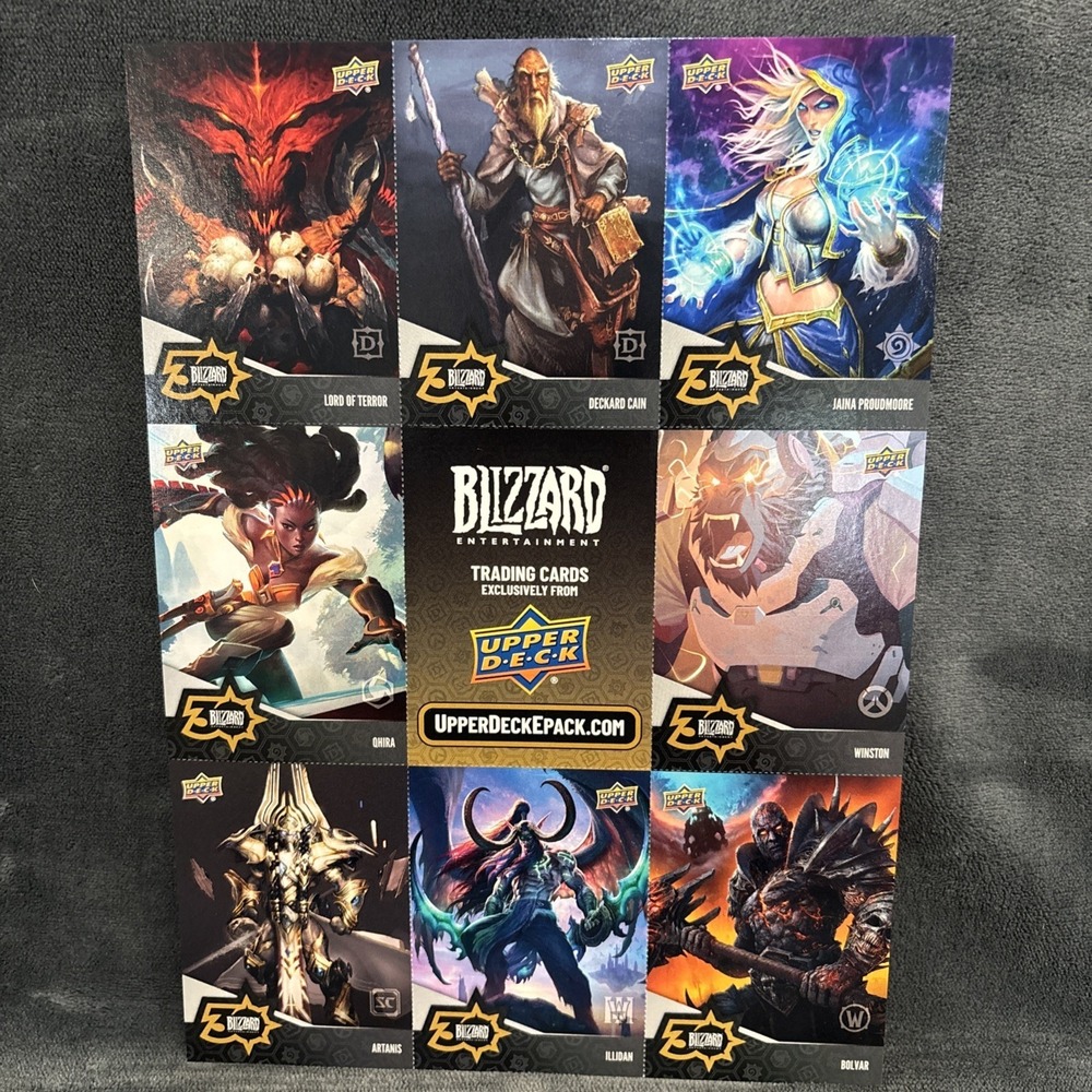 SDCC 2023 EXCLUSIVE‎ Blizzard Upper Deck Promo Uncut Card Sheet